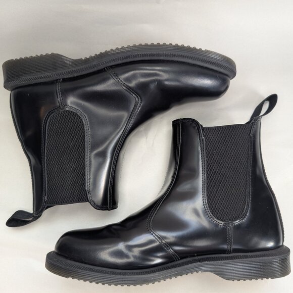 Dr. Martens Flora Smooth Leather Black Chelsea Boots | US 6 - Picture 2 of 8